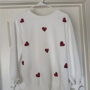 Main Strip White Knit Top